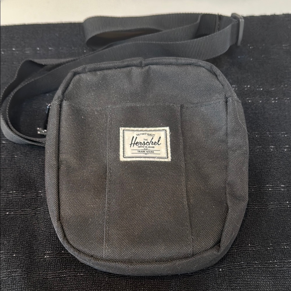 Herschel Supply Company Black Belt Bag Compact and Durable